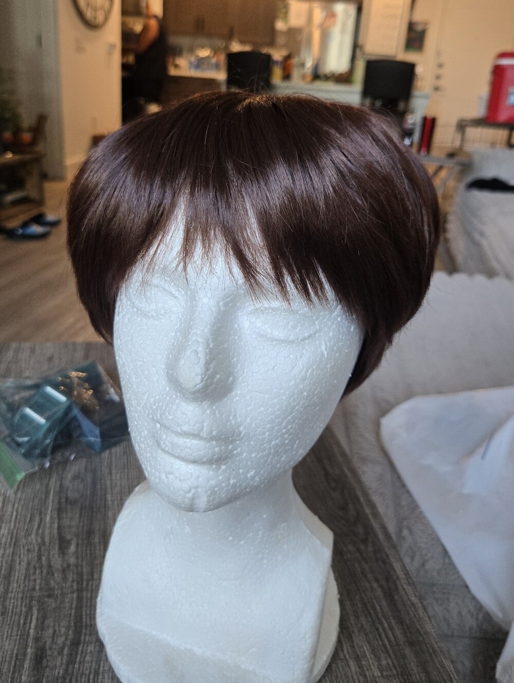 Short Synthetic Reddish Brown Wig Foe Women Unbranded